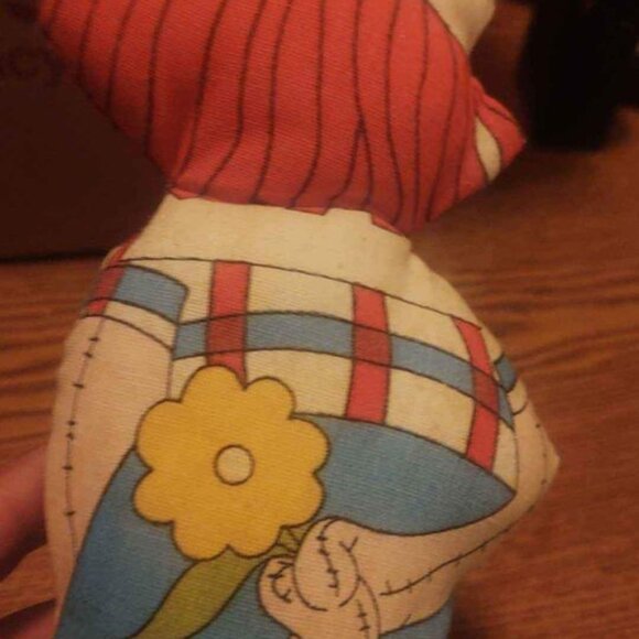 Vintage Raggedy Andy Pillow Doll 10" Tall - Picture 3 of 4